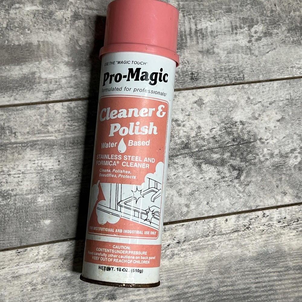Pro-Magic Cleaner & Polish Antique Discontinued Stainless Steel And Formica Clea